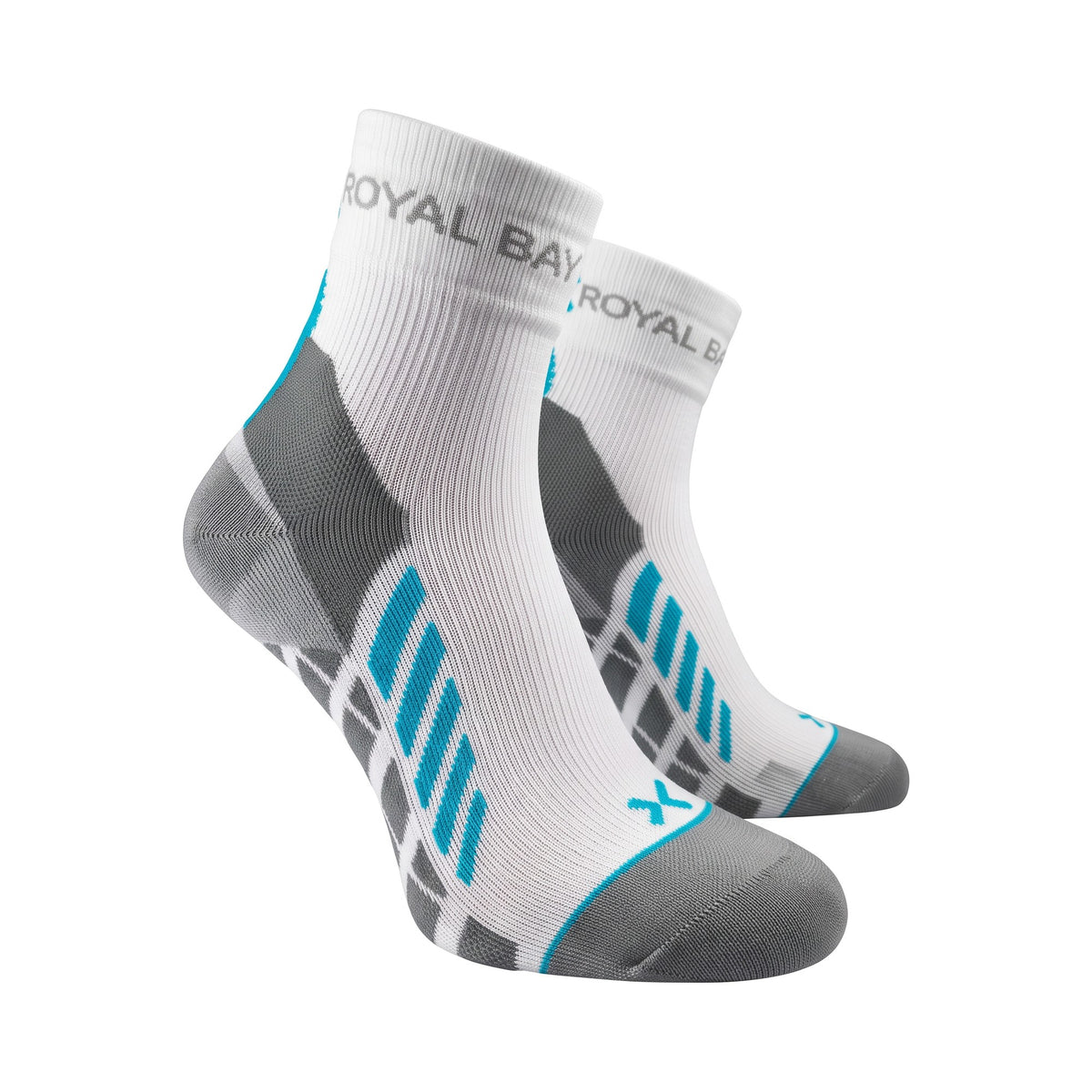 ROYAL BAY Air | Sportovní ponožky High-cut – Bílá – pohled z boku (ilustrační AI foto)