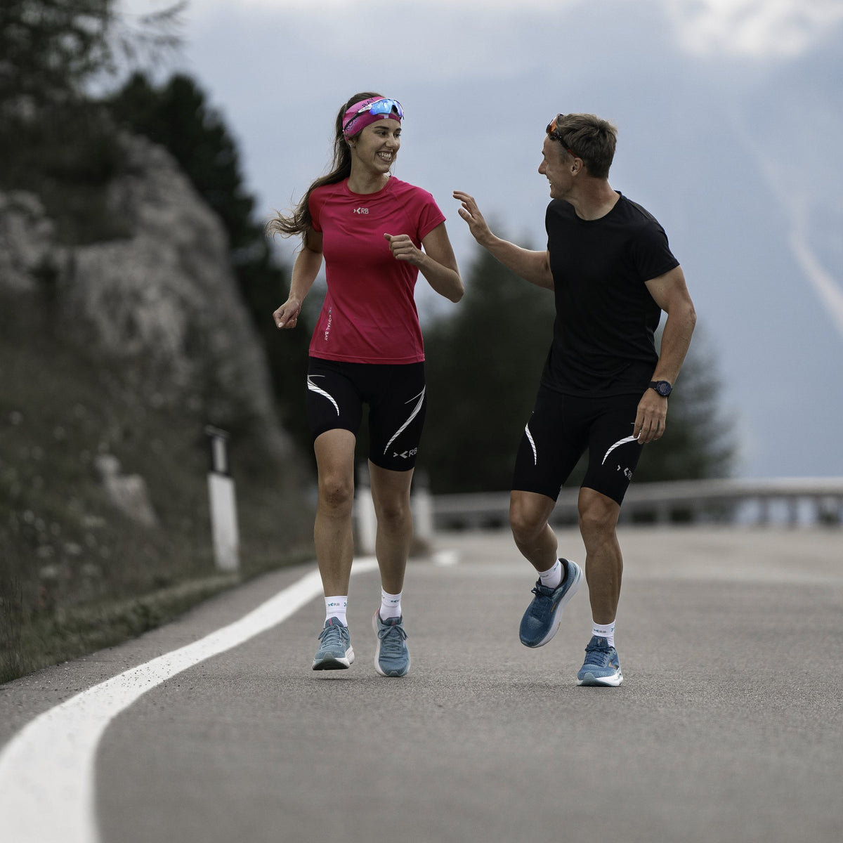 ROYAL BAY Air | Sportovní ponožky High-cut – Bílá – běh ve dvojici