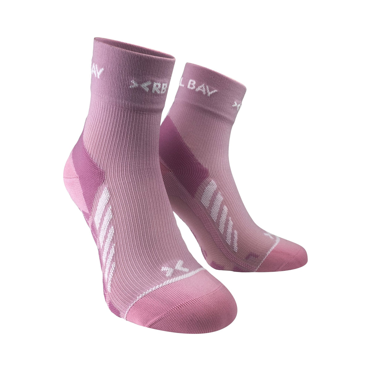 ROYAL BAY Air | Sportovní ponožky High-cut – Pudrová – pohled zepředu