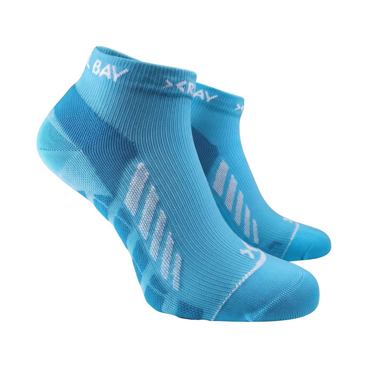 ROYAL BAY Air | Sportovní ponožky Low-cut – Modrý atol – pohled z boku (ilustrační AI foto)