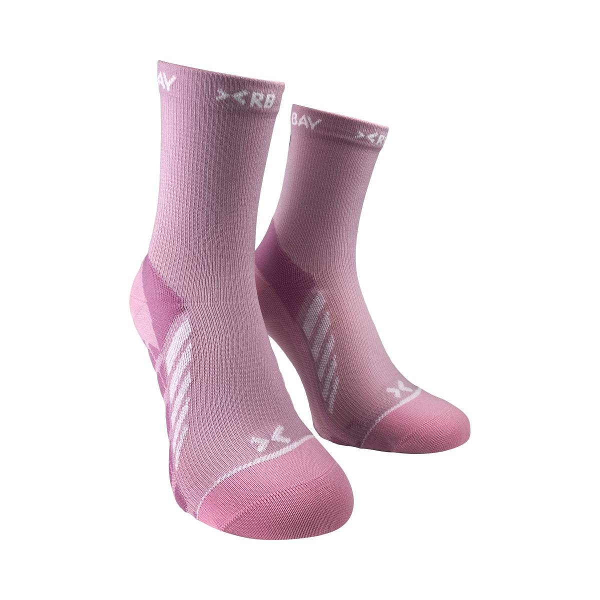 ROYAL BAY Air | Sportovní ponožky Super High-cut – Pudrová – pohled zepředu